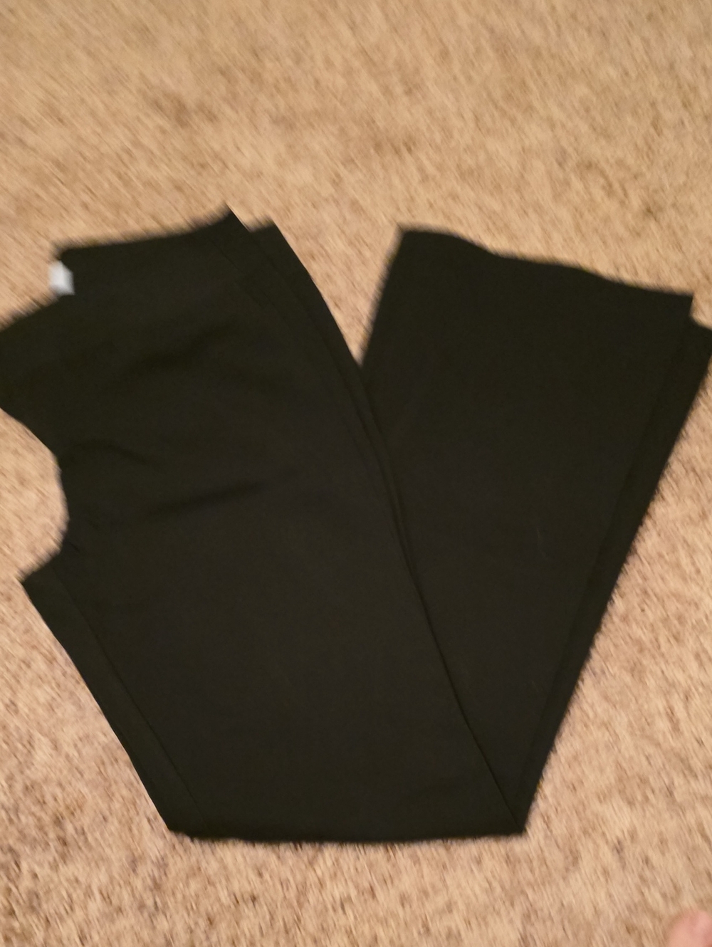 Elle Black Wide-Leg Ponte Pants